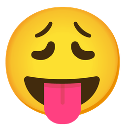 squinting face with tongue and weary face
