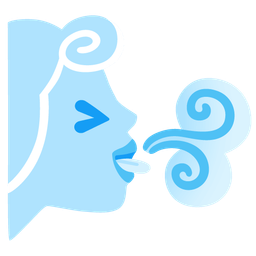 squinting face with tongue and wind face