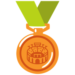 Stadium and 3rd place medal