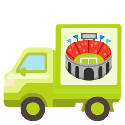 Stadium and Delivery truck