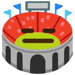 Stadium and Expressionless face