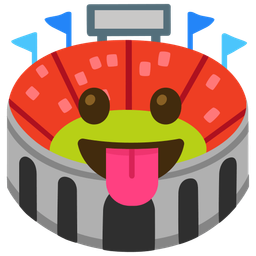 Stadium and Face with tongue