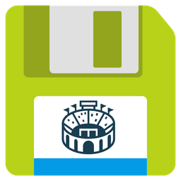 Stadium and Floppy disk
