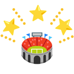 Stadium and Glowing star