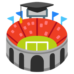 Stadium and Graduation cap