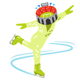 Stadium and Ice skate