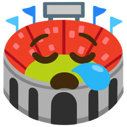 Stadium and Sleepy face