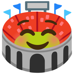 Stadium and Smiling face