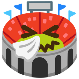 Stadium and Sneezing face