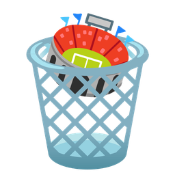 Stadium and Wastebasket