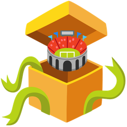 Stadium and Wrapped gift