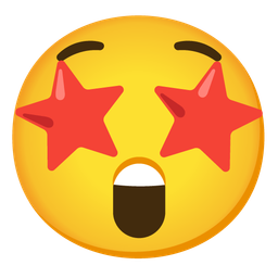 star-struck and astonished face