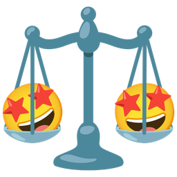 star-struck and balance scale