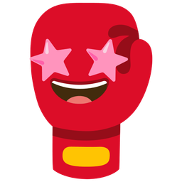 star-struck and boxing glove