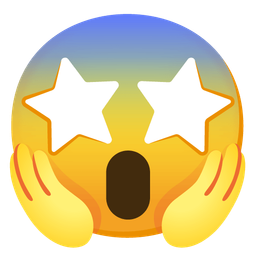 star-struck and face screaming in fear