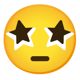 star-struck and face with rolling eyes