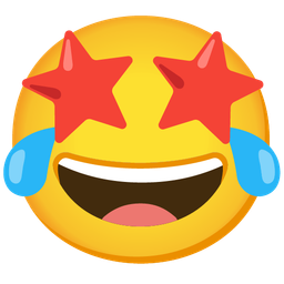 Star-struck and Face with tears of joy