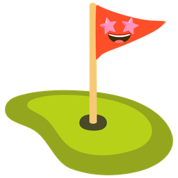 star-struck and flag in hole