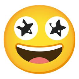 Star-struck and Grinning face