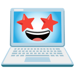 star-struck and laptop