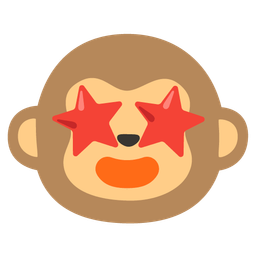 star-struck and monkey face