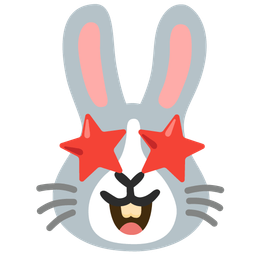 star-struck and rabbit face