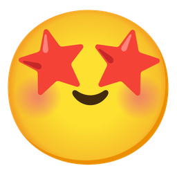 Star-struck and Smiling face with smiling eyes
