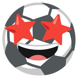 star-struck and soccer ball