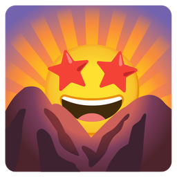 star-struck and sunrise over mountains