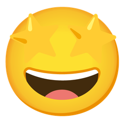 star-struck and yellow heart