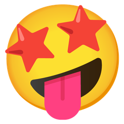 Star-struck and Zany face