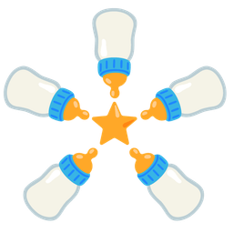 star and baby bottle