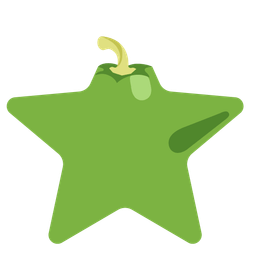 star and bell pepper