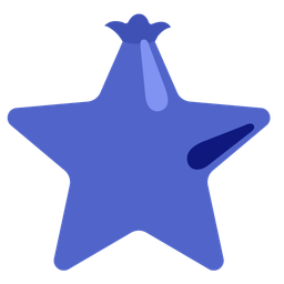 star and blueberries