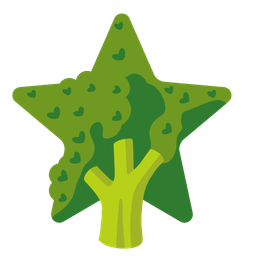 star and broccoli