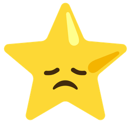 star and disappointed face