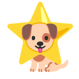 star and dog face