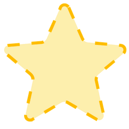 star and dotted line face