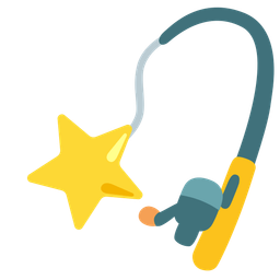 star and fishing pole