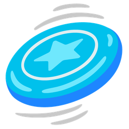 star and flying disc