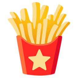 star and french fries