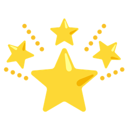 star and glowing star