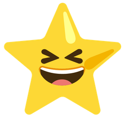 Star and Grinning squinting face