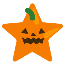 star and jack-o-lantern
