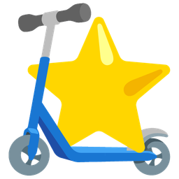 star and kick scooter