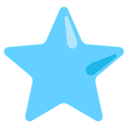star and light blue heart