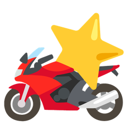 star and motorcycle