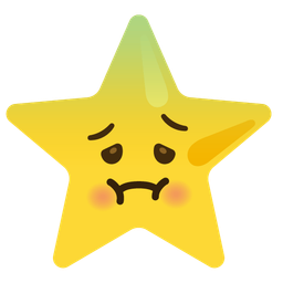 star and nauseated face