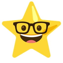 star and nerd face