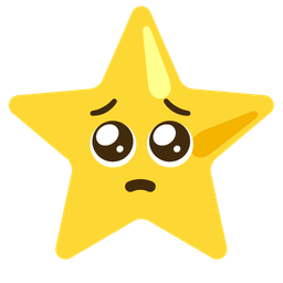 star and pleading face